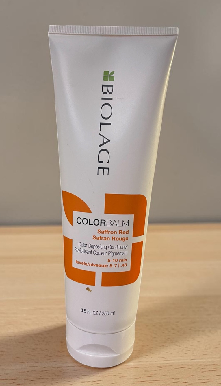 Biolage ColorBalm Color Depositing Conditioner Saffron Red 8.5 oz NEW Hair Color